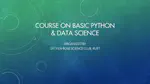 Course on Python & Data Science
